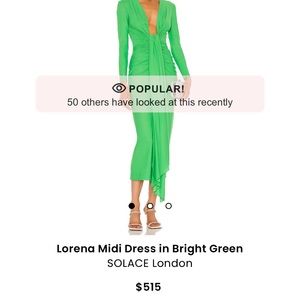 size small solace london dress. so gorgeous only worn once.